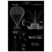 Airship patent illustration by T S C Lowe. Air Balloon