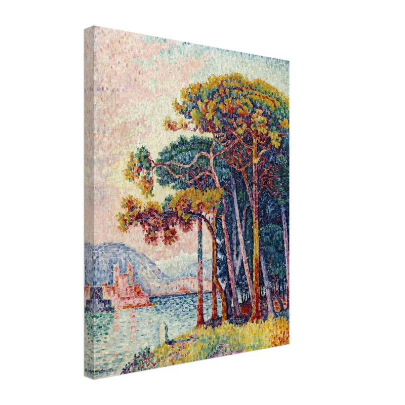 Paul Signac Antibes (la pinede) Pine trees painting