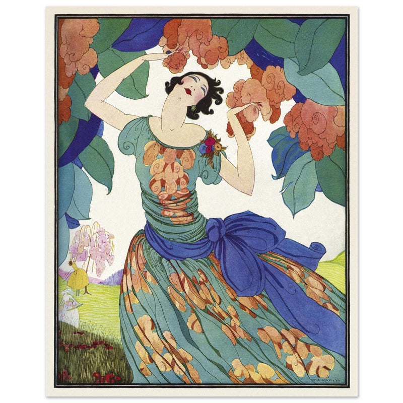 Spring Fashions by Helen Dryden illustration 1921 fashion magazine cover   .