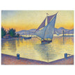Paul Signac Le Port au soleil couchant, Opus 236 Saint Tropez painting