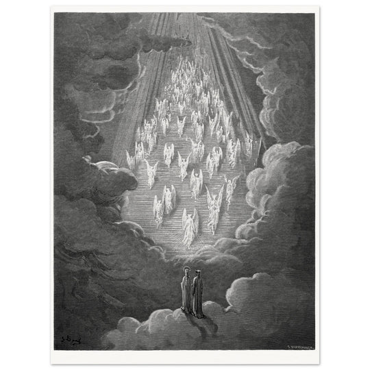Gustave Dore illustration for The Divine Comedy by Dante Alighieri.  Paradise.