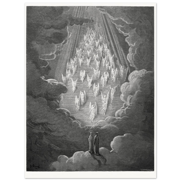 Gustave Dore illustration for The Divine Comedy by Dante Alighieri.  Paradise.