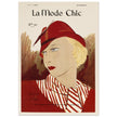 La Mode Chic old vintage fashion magazine cover from the 30s.