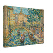 Canaletto antique painting in Venice Italy. Bacino di S. Marco.