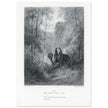 Gustave Dore illustration of King Arthur legend . The Dawn of Love. From the book Idylls of the King by Alfred Tennyson.