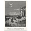 Gustave Dore The Bible engraving print . The angel Raphael and the family of Tobit.