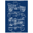 Motor Vehicle patent. Vintage car illustration.