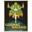 Cognac Briand vintage advertising poster  created in 1925 by M. Stephane.