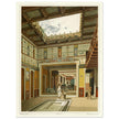 Roman courtyard in Pompeii by G. Discanno book project by Fausto and Felice Niccolini.