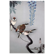 Ring sparrows at wisteria by Ohara Koson