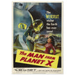 The Man from Planet X movie poster. Vintage film .
