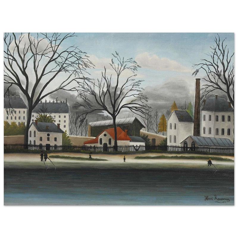 Henry Rousseau painting The Banlieue
