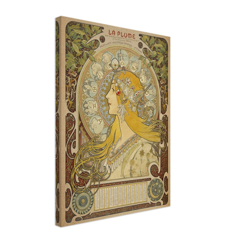 Art Nouveau Alphonse Mucha La Plume.