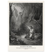 Gustave Dore The Bible engraving print . The Agony in the garden illustration .