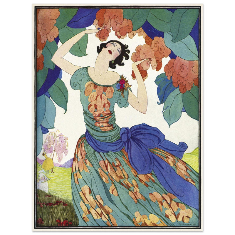 Spring Fashions by Helen Dryden illustration 1921 fashion magazine cover   .
