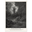 Gustave Dore The Bible engraving print . Adam and Eve driven out from Eden.