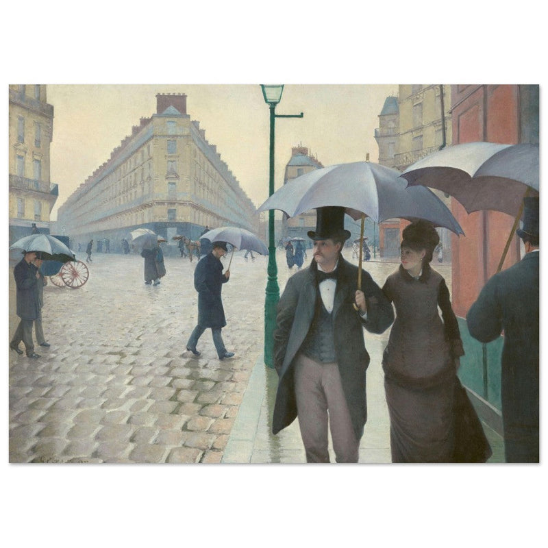 Paris Street Rainy Day by Gustave Caillebotte 1877.