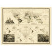 Reptile distribution old world map. Print  of zoology geography 1848 by Alexander Keith Johnston