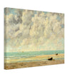 The calm sea by Gustave Courbet 1869.  antique painting.