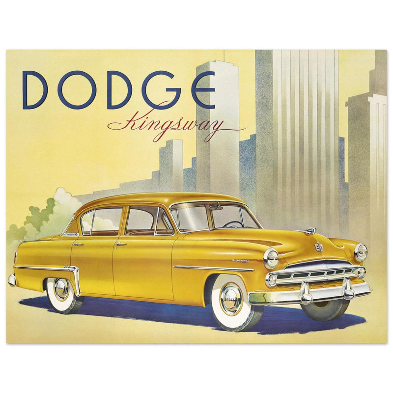 Dodge Kingsway vintage car advertising fine art  print. Classic car.