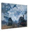 Canvas The Gare Saint-Lazare Arrival of a Train by Claude Monet