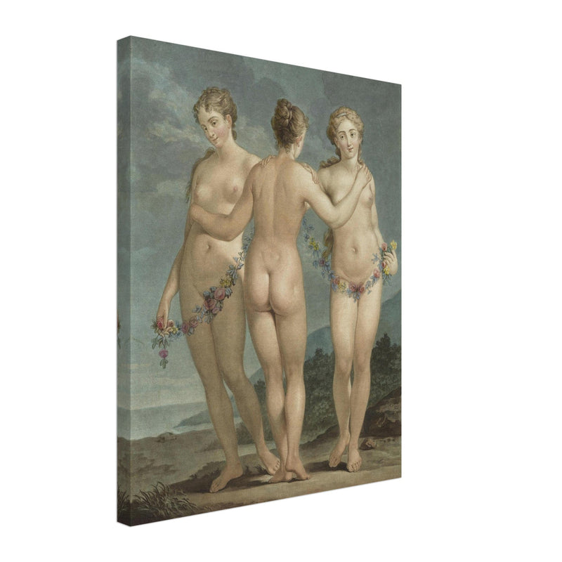 The Three Graces ( Les Trois Graces  ) painting by Jean François Janinet