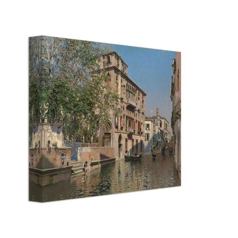 A canal in Venice by Martin Ricoca 1875. Italy .