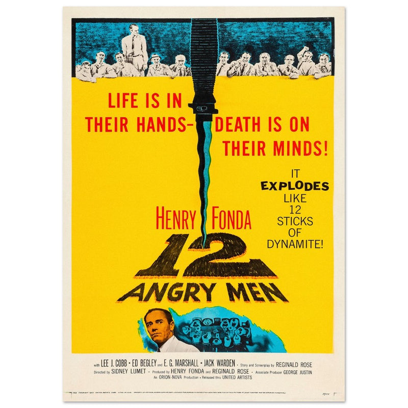 12 Angry men movie poster.