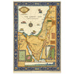 The Picture Map of the Holy Land by Harold Haven Brown . Biblical Palestine vintage map.
