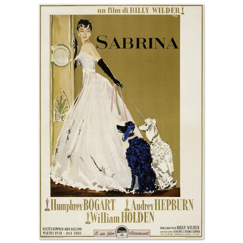 Sabrina with Audrey Hepburn movie poster.