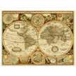 Old World Map of 1651 by John Speed. Vintage Double Hemisphere cartography of the XVII century .