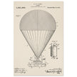 Airship patent drawing by T S C lowe Air balloon illustration