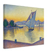 Paul Signac Le Port au soleil couchant, Opus 236 Saint Tropez painting