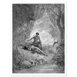 Gustave Dore Paradise Lost engraving . Adam and Eve in Eden.