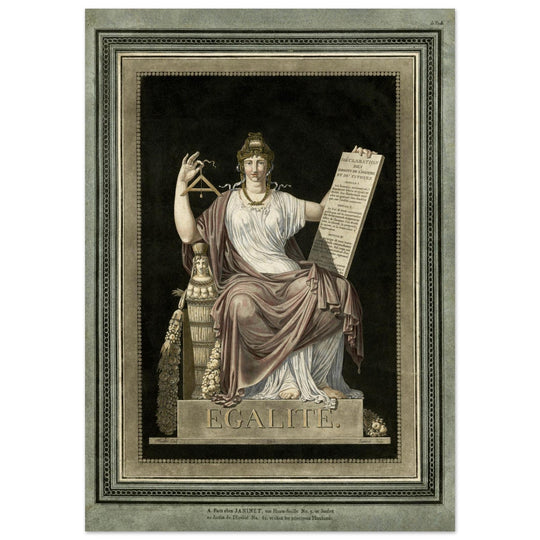 Egalité ( Equality ) engraving  1792.