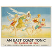 An East Coast Tonic by Jean Droit vintage art deco poster of early XX century.