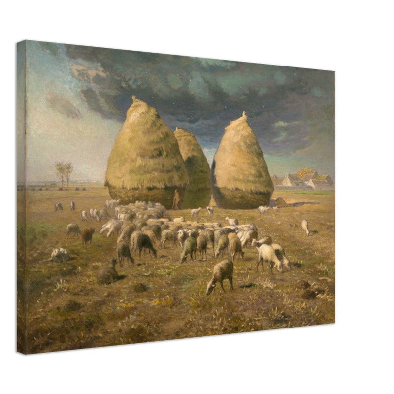 Haystacks Autumn by Jean François Millet.