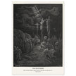Gustave Dore The Bible engraving print . The Crucifixion illustration .