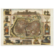 Jerusalem ancient map XVII Century by Daniel Stoopendael.