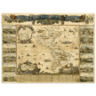 Ancient map of America XVII century by Nicolaes Visscher.