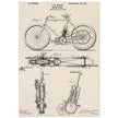 vintage motorcycle patent by G. M Holley.
