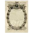 Declaration of Independence of America manuscript. 1819 by John Binns.