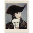 La Venitienne au Masque illustration published in Fantasio vintage magazine by George Barbier.