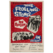 Rolling Stones music concert poster. Performance in Dayton Ohio USA 1964 .