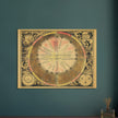 Celestial chart illustrating the orbit of the Sun around the Earth. Andreas Cellarius 1660.  .