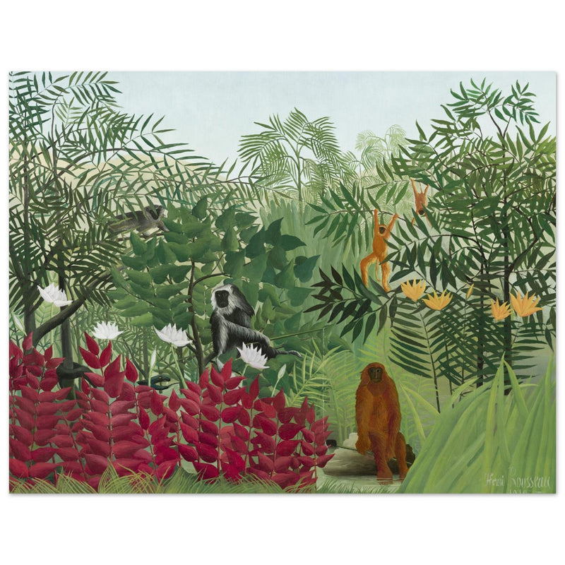 Henri Rousseau Tropical Forest with Monkeys  fine ar print