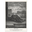 Gustave Dore The Bible engraving print . Ezra in prayer illustration .