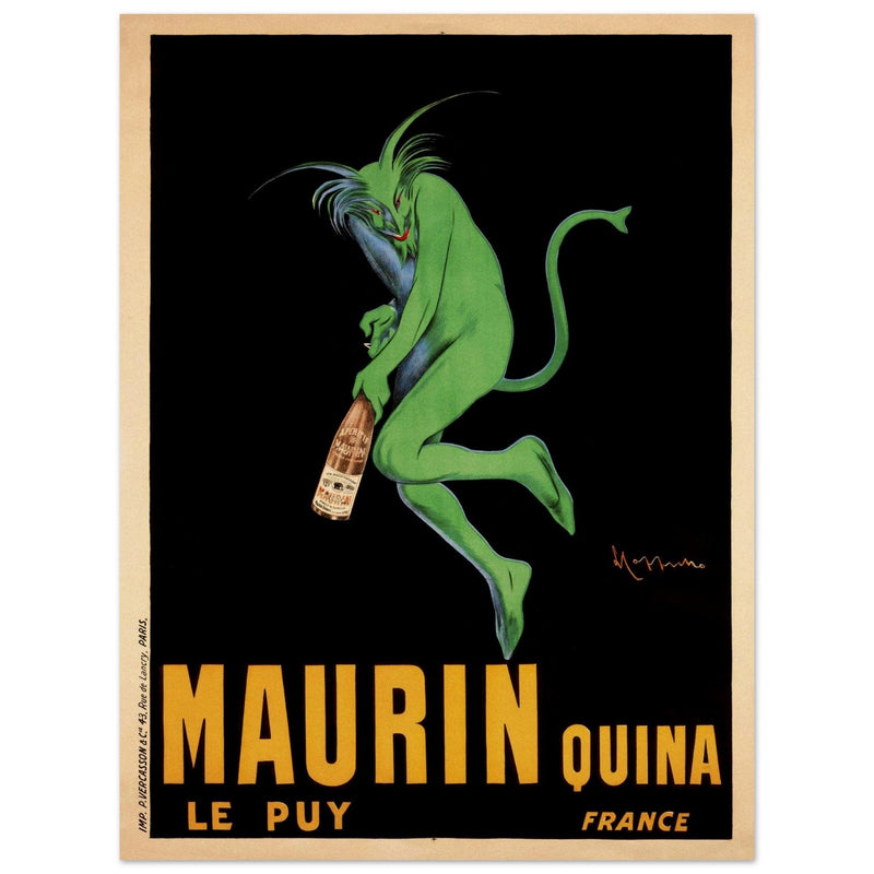 Maurin aperitif vintage advertising poster  from 1906 by Leonetto Capiello.