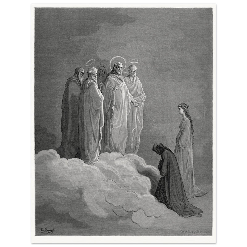 The Divine Comedy by Gustave Dore illustration. Paradise. The Heaven of the fixed stars.