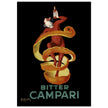 Leonardo Cappiello Bitter Campari master artwork. Vintage retro poster .